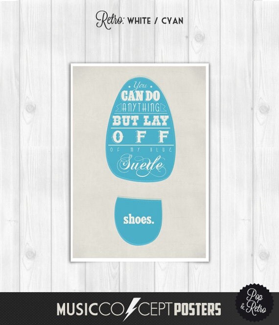 20 OFF Elvis Presley print Blue Suede Shoes Music