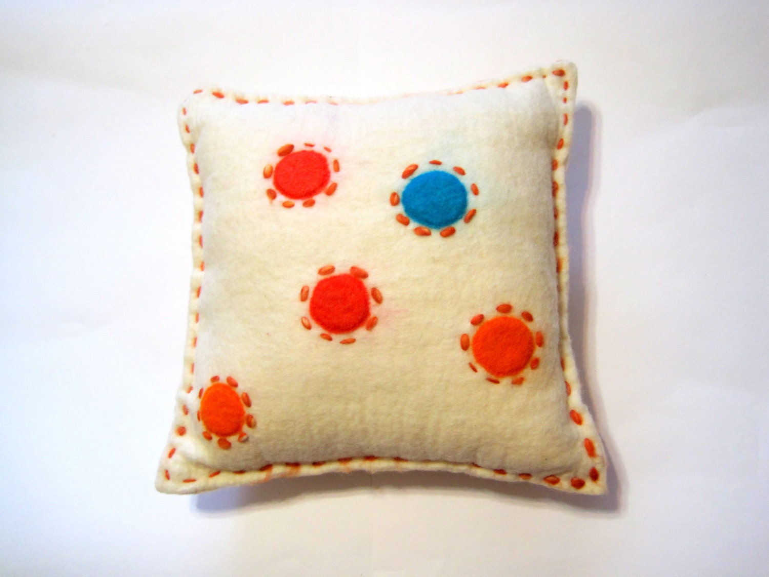Pillow felt felted throw pillow decorative by woolpleasure on Etsy