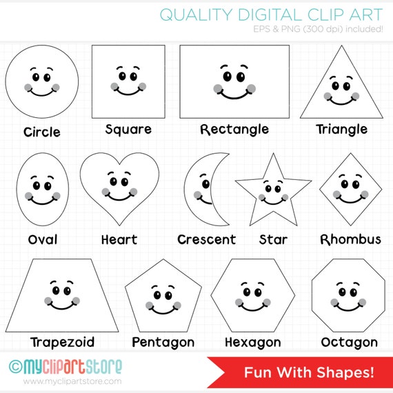 Clipart Fun With Shapes Educational / Teachers Digital