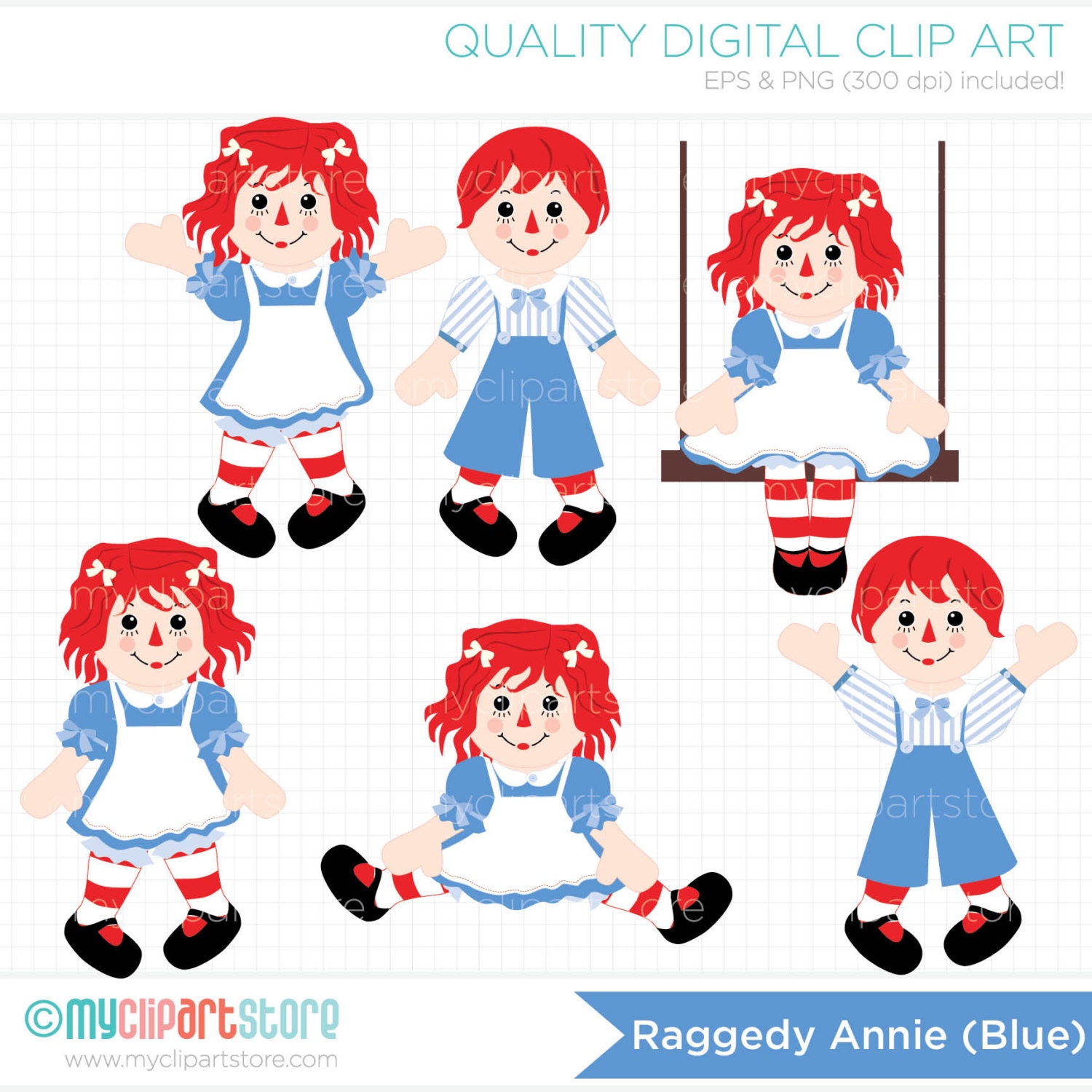 Clipart - Raggedy Annie   Rag Doll, Cute Doll, Doll Clipart, Rag Doll 