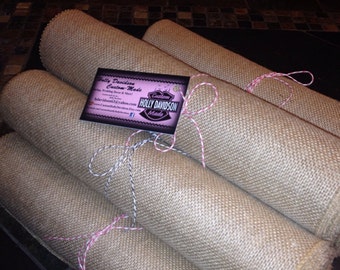 BURLAP BUNDLE of 8 Runners - 14" wide by 10 feet long Natural Burlap Table Runners - Wedding or Party - burlap runners