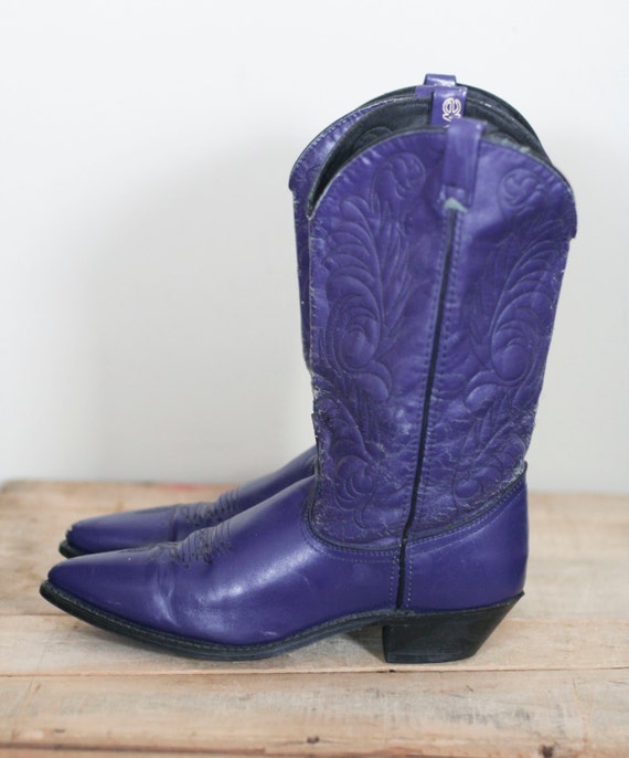 womens purple cowgirl boots