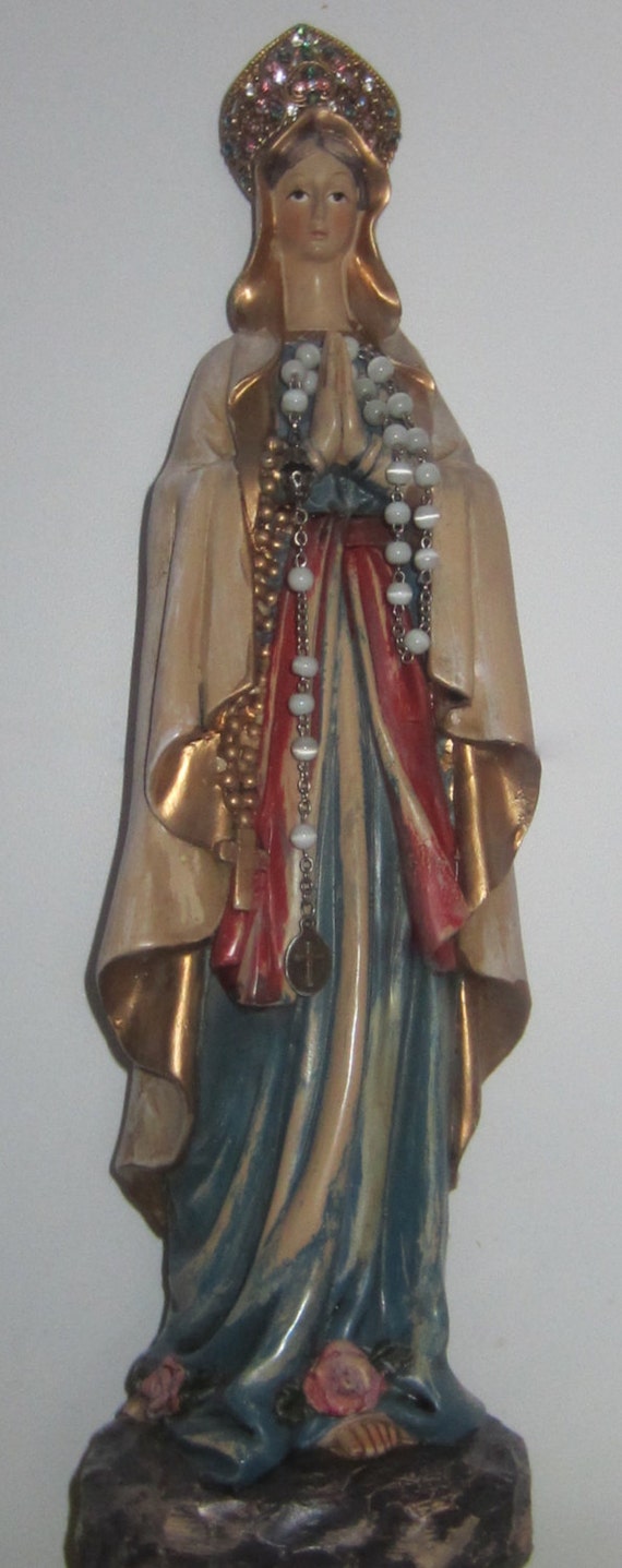 resin blessed mother statue