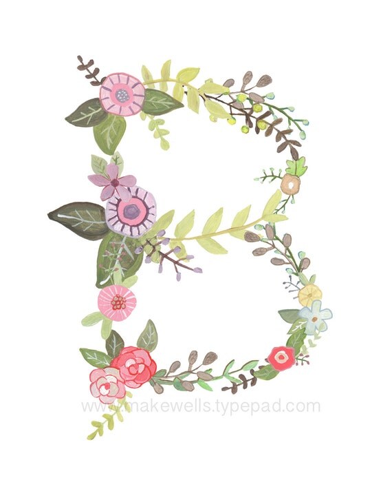 b floral print b floral print