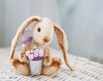 Artist Teddy Bunny PDF Pattern Candy 18cm