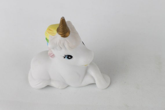 white unicorn figurine