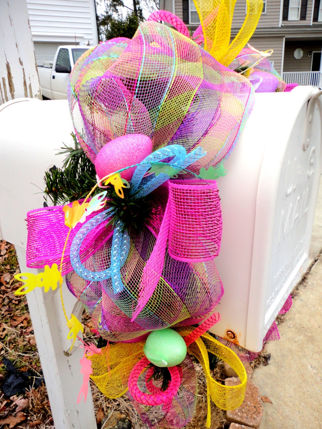 Easter Mailbox Garland / Swag Spring Mailbox Garland