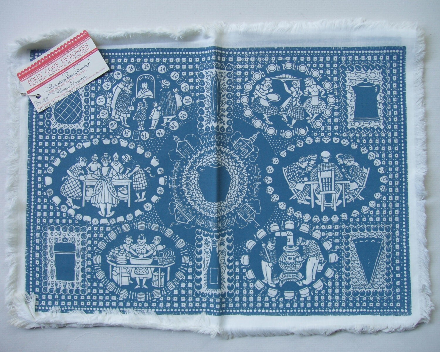 Folly Cove Designers Placemats Baked Bean by RareRagsandTreasures
