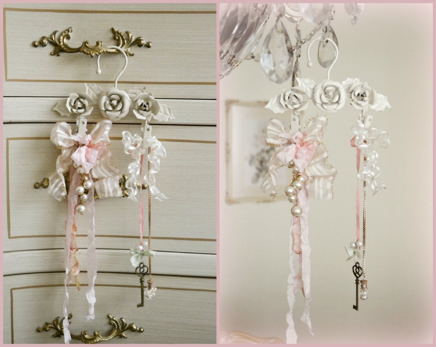 Shabby Chic Mini Hanger Decoration