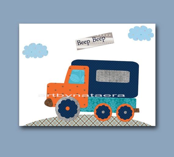 Lorry Auto Truck Nursery Baby Boy Nursery Decor Baby Nursery