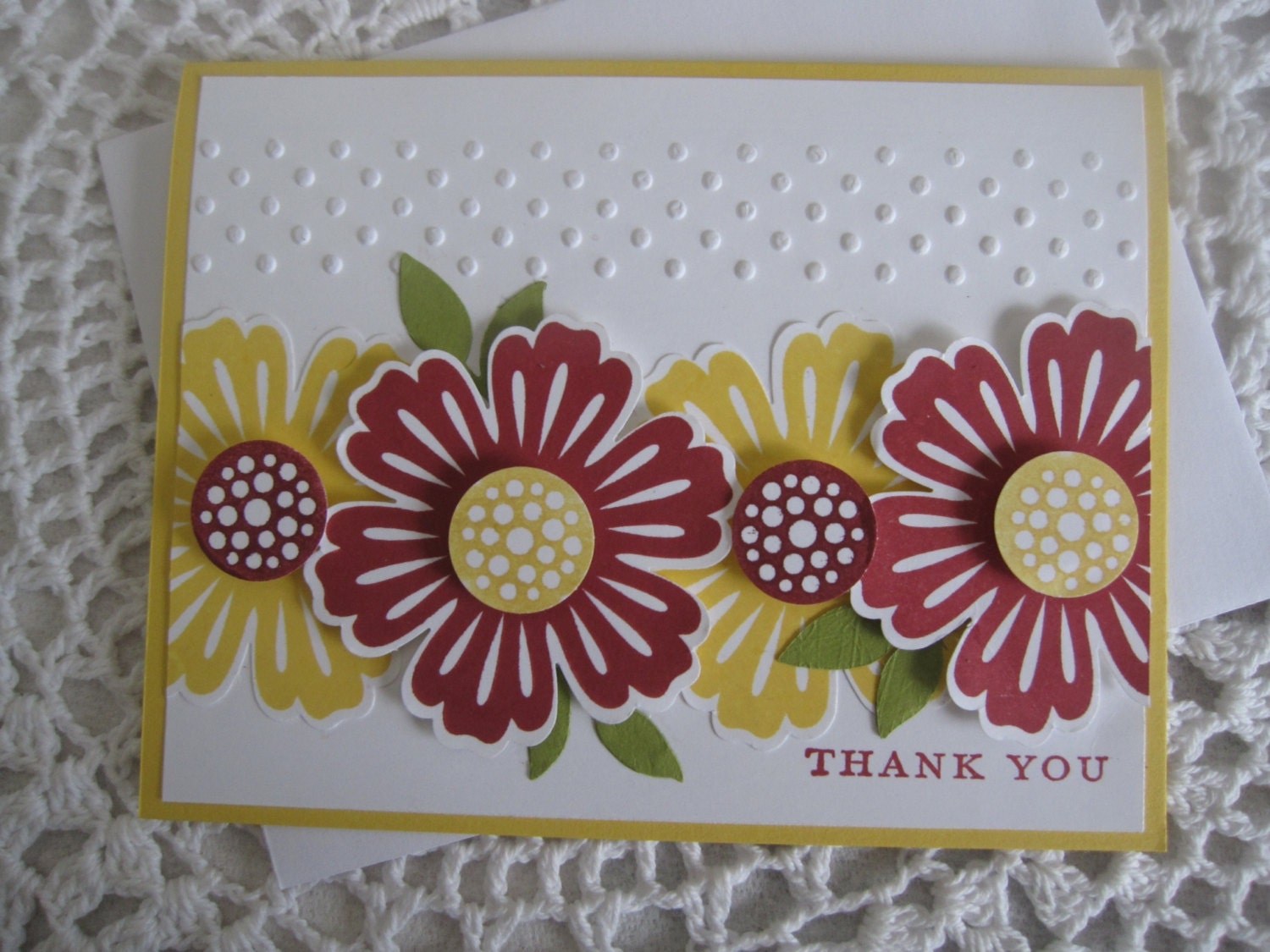 Handmade Greeting Card: Daisy Thank You Card