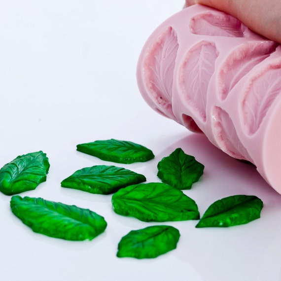 Silicone Leaf Mold resin leaf jewelry DIY polymer clay