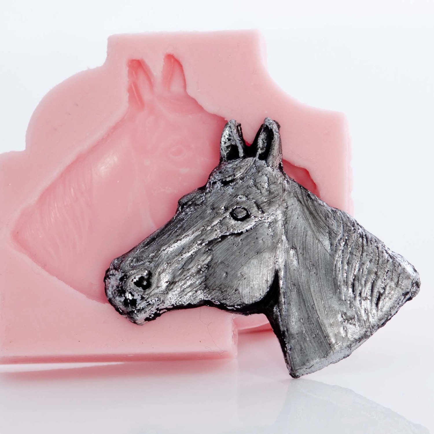 Silicone horse mold jewelry mold fimo mold polymer clay