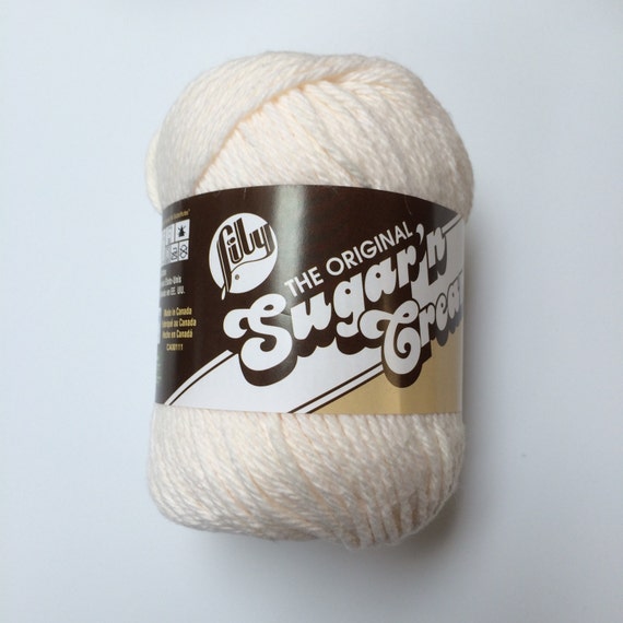 SOFT ECRU 100% Cotton yarn by Lily Sugar n Cream 2 Skeins