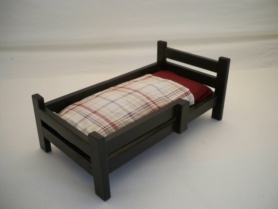 wooden 18 inch doll bed