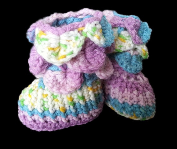 handmade baby booties