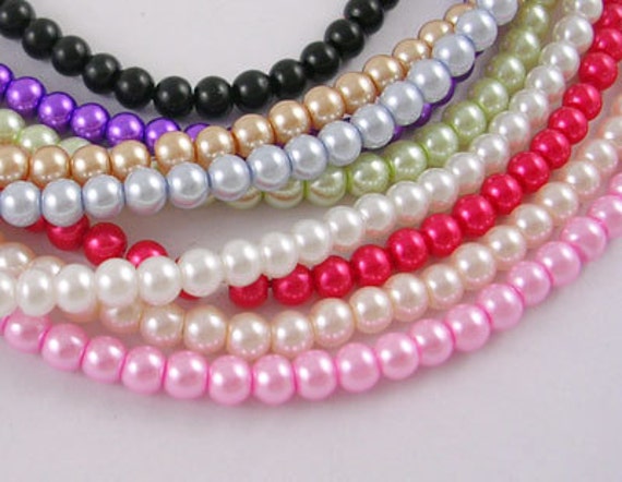 Wholesale Beads Bulk Beads Glass Pearls 4mm Beads by truewholesale