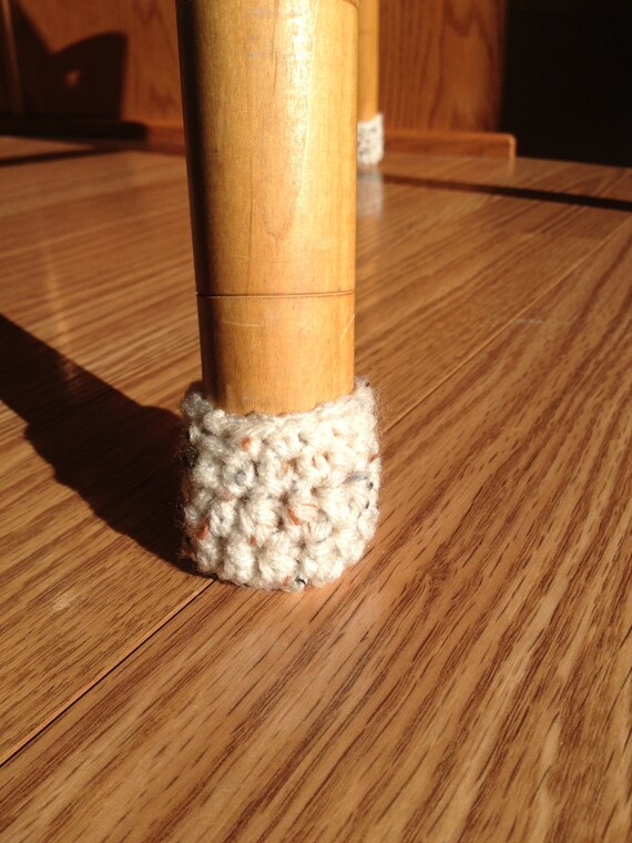 Crochet Chair Socks Chair Booties with Elastic Top.