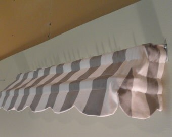 5" High, 18 to 70" Wide MINIATURE Indoor Awning (for play houses) (Choose from Available Fabrics or Provide Your Own Fabric)