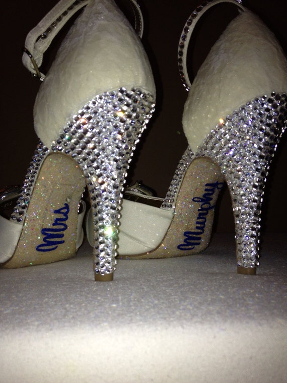 swarovski wedding heels