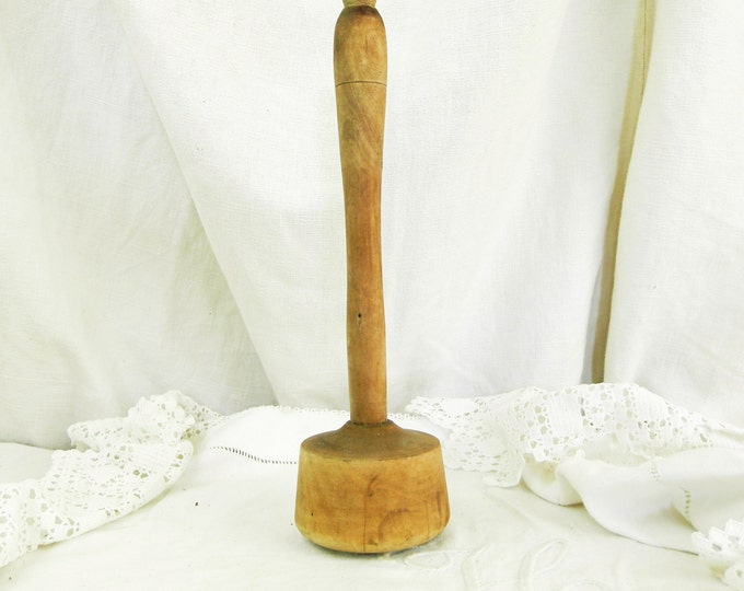 Antique Rustic French Wooden Treen Vegetable Masher, French Country Cottage Decor, Wooden Primitive Kitchenware, Rustic Kitchenalia Antique Rustic French Wooden Treen Vegetable Masher, French Country Cottage Decor, Wooden Primitive Kitchenware, Rustic Kitchenalia