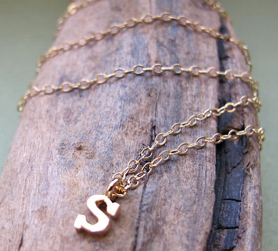 Gold Initial Anklet. Ankle charm Bracelet. Foot by NadinNecklaces