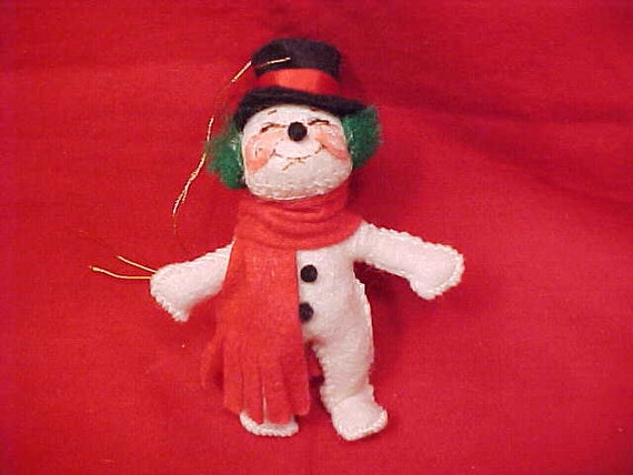 snowman christmas tree ornament vintage annalee by mainetrader snowman christmas tree ornament vintage annalee by mainetrader