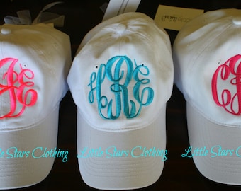 Adult MONOGRAMMED Hat, Monogrammed Baseball Cap, Monogrammed Cap, Monogrammed Gift, Personalized Baseball Cap, Embroidered Ball Cap