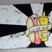 CUSTOM FOR M - 16 x 20 Original Painting - "Das Ist Gut" Grungy Hot Dog and Mustard