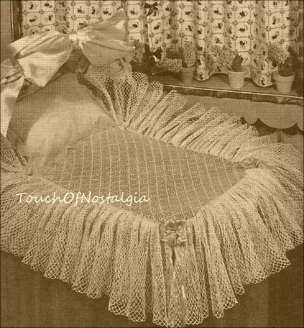 Crochet LACE Cover Vintage Crochet Patttern Fairy