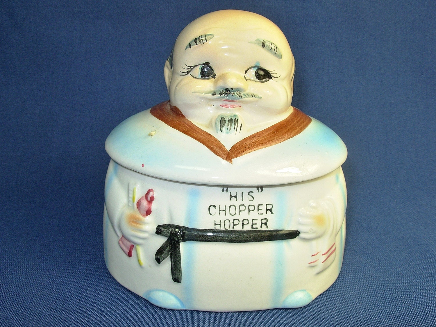 Vintage Ceramic HIS CHOPPER HOPPER Grandpa Denture False Teeth