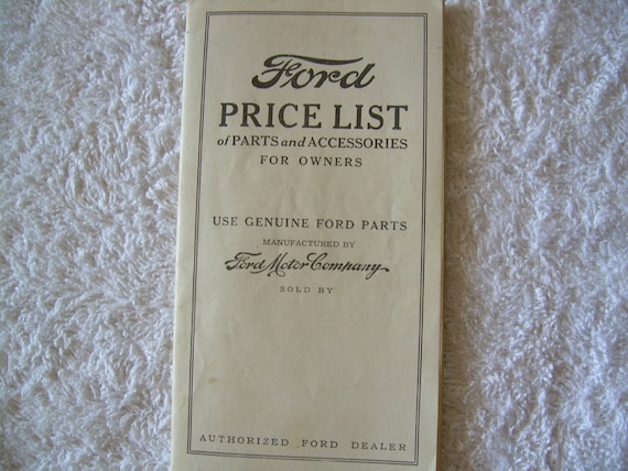 Interchangeable vintage ford parts list #1