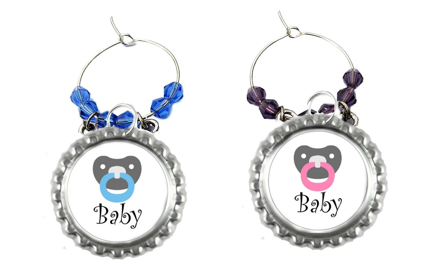 Baby Shower Wine Charms Baby Shower Party Favors Baby