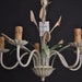 Tole flower chandelier