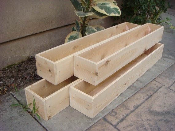 Custom Wood Planter, Table Centerpiece, Flower Box,12 inch to 68 inch ...