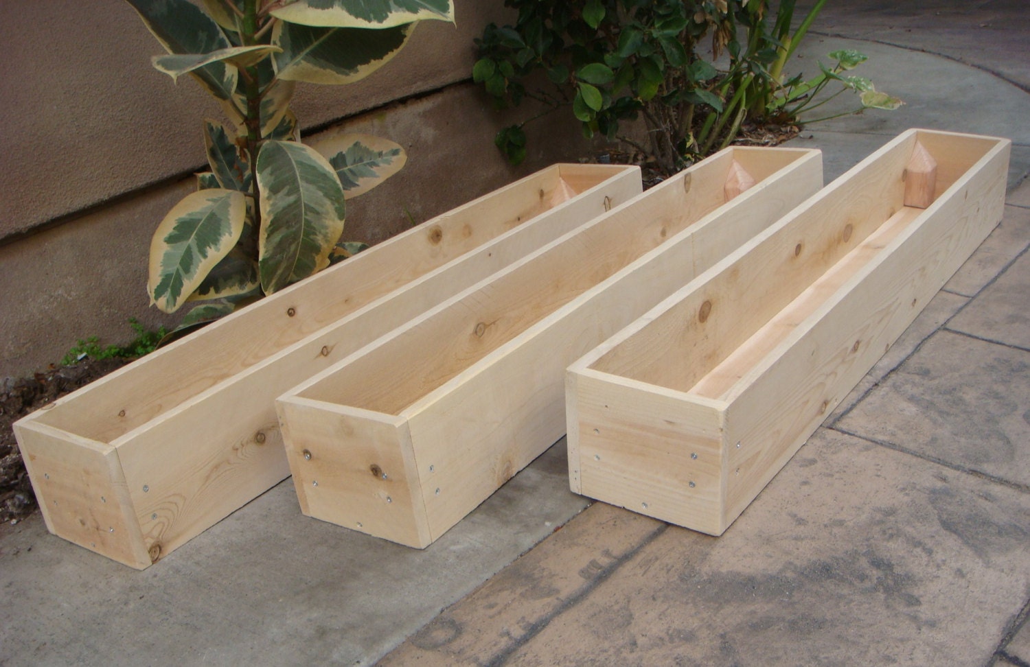Custom Wood Planters Any Size Table by RedCedarWoodcraft on Etsy