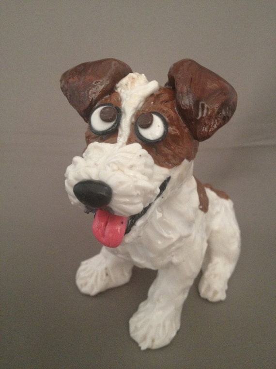 Jack Russell Terrier dog figurine