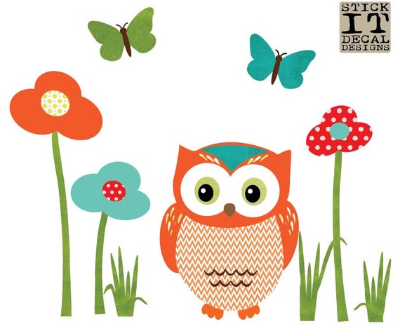 owl decal owl stickers nursery wall decal owl sticker