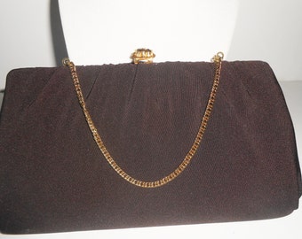 Brown Evening Bag Vintage Brown Handbag