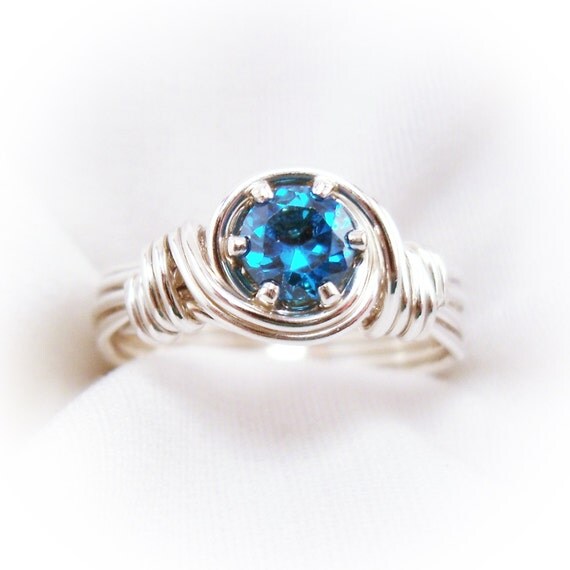 Little girl's ring birthstone ring baby's ring
