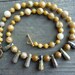 Bead Necklace - Colonial Jasper, Yellow Marble, and Yellow 'Turquoise' Natural Gemstone/Stone and Vintage Czech Glass Beads - 'Ra'