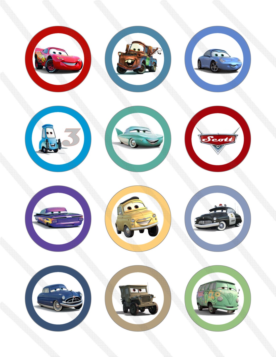 disney pixar cars lightning mcqueen custom birthday party 2