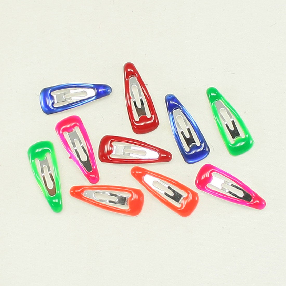 10pcs of assorted color Tiny snap clip for pet or babies Hair