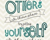 Items similar to 8x10 Instead of putting others in their place, try ...