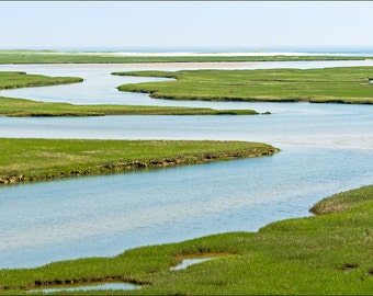 Fort Hill Salt Marsh Wellfleet Cape Cod National Seashore Landscape Fine Art Print