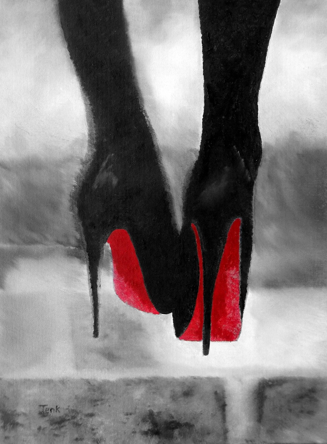 black and white louboutin shoes