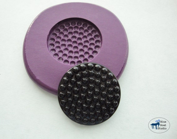 Vintage Button Mold 3 -  Silicone Mold - Polymer Clay Resin Fondant