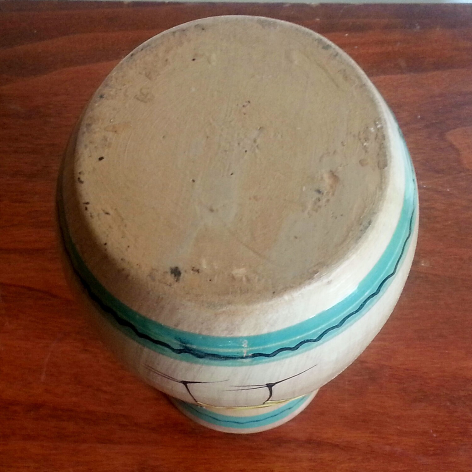 MCM Italian Pottery Vase Florentine Original Made in Italy