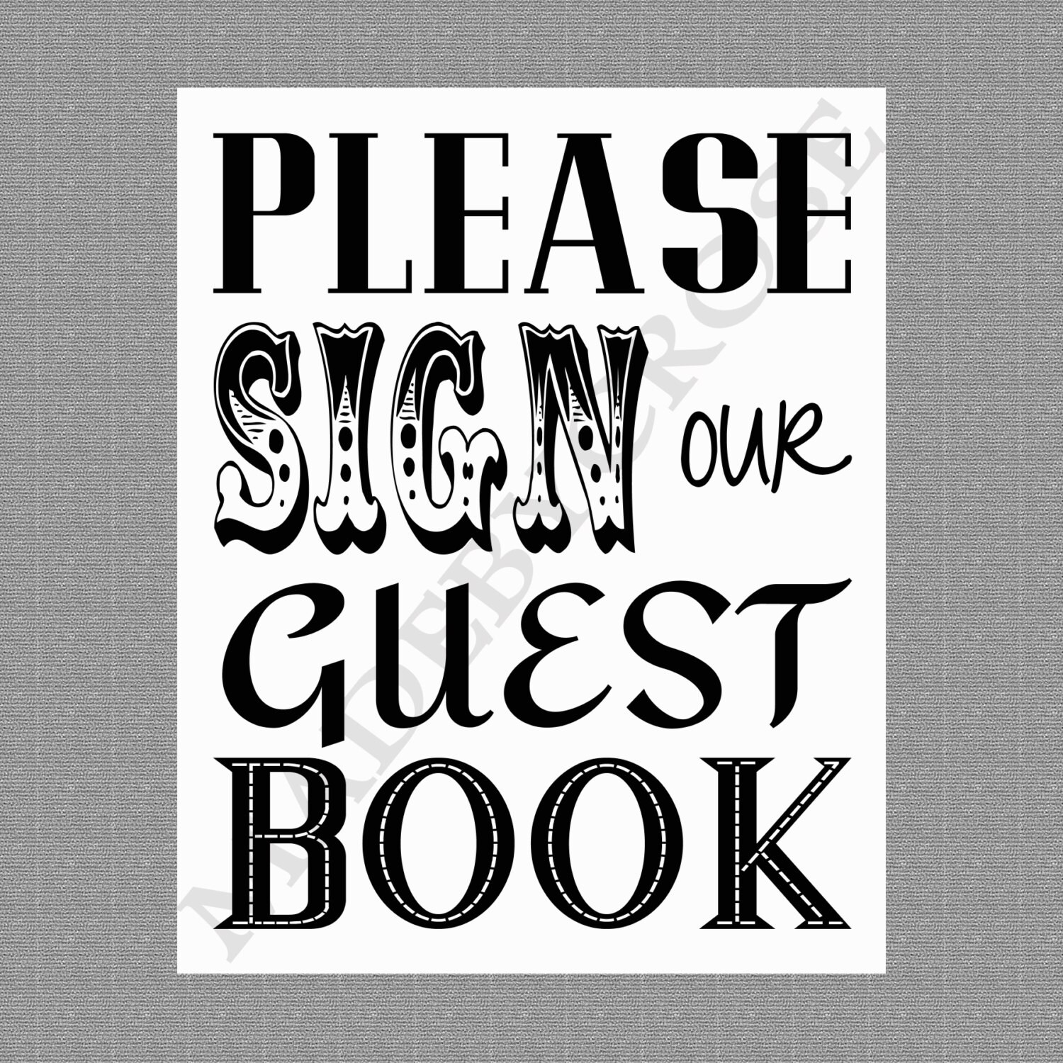 Wedding Guest Book Sign Printable - Il Fullxfull.491811904 Qrsv
