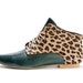 green leopard shoes